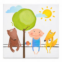 AMIGOS NO BALANÇO 30X40CM