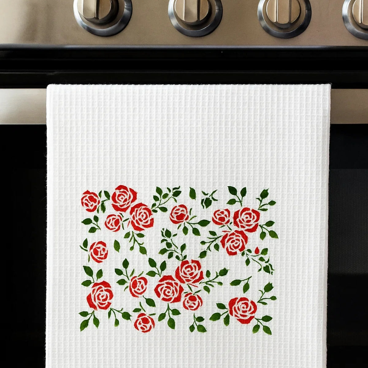 Stencil Opa 15x20cm - Estamparia Floral Rosas - 3431