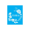 Stencil Opa 20x25cm - Palavras Floral e Flores - 3444