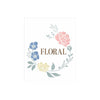 Stencil Opa 20x25cm - Palavras Floral e Flores - 3444
