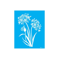 Stencil Opa 20x25cm - Flor Agapanthus - 3440