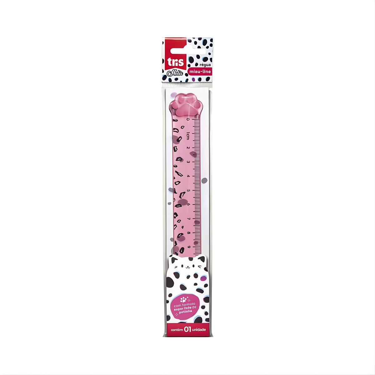 Régua Holic Pets 15cm Miau - Tris