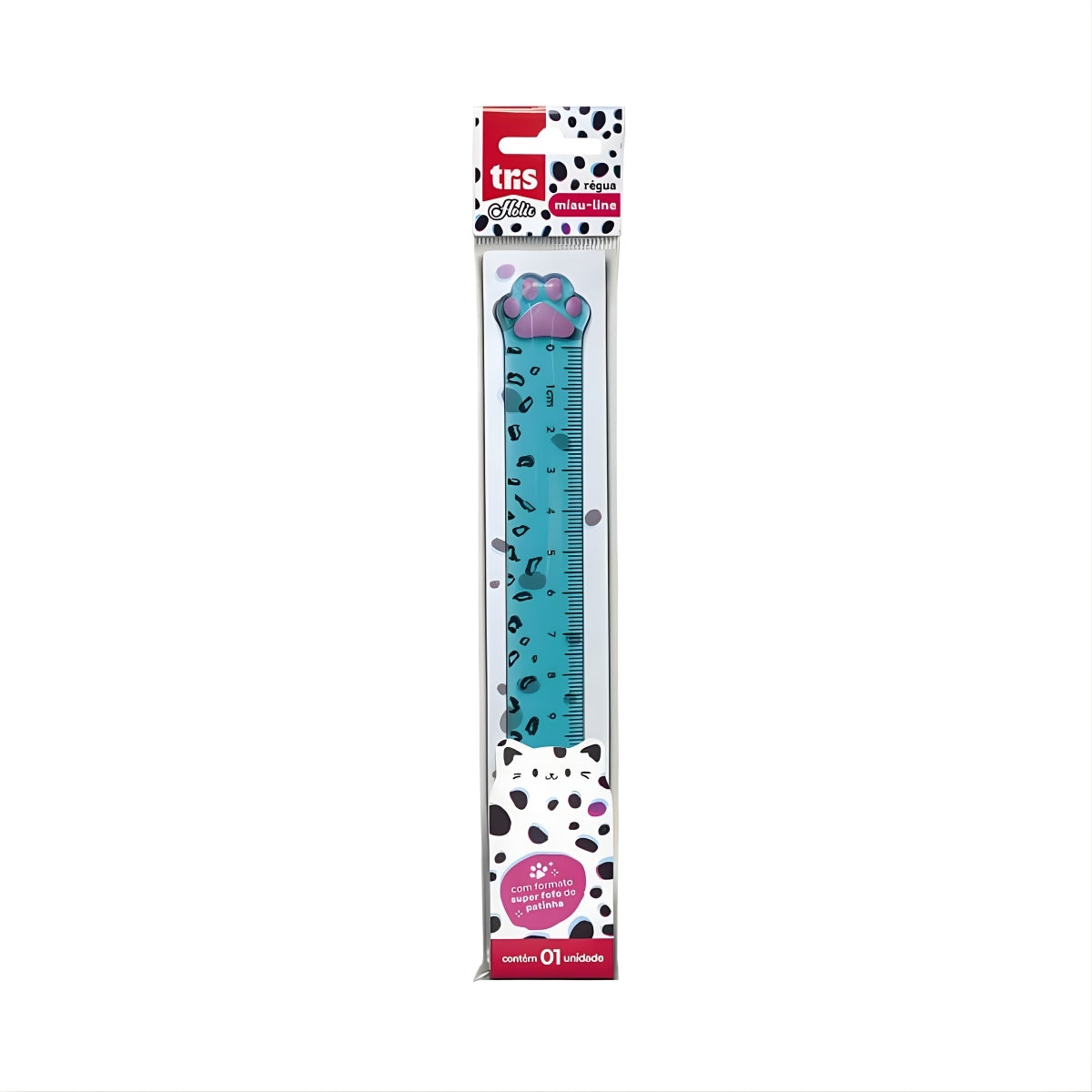 Régua Holic Pets 15cm Miau - Tris