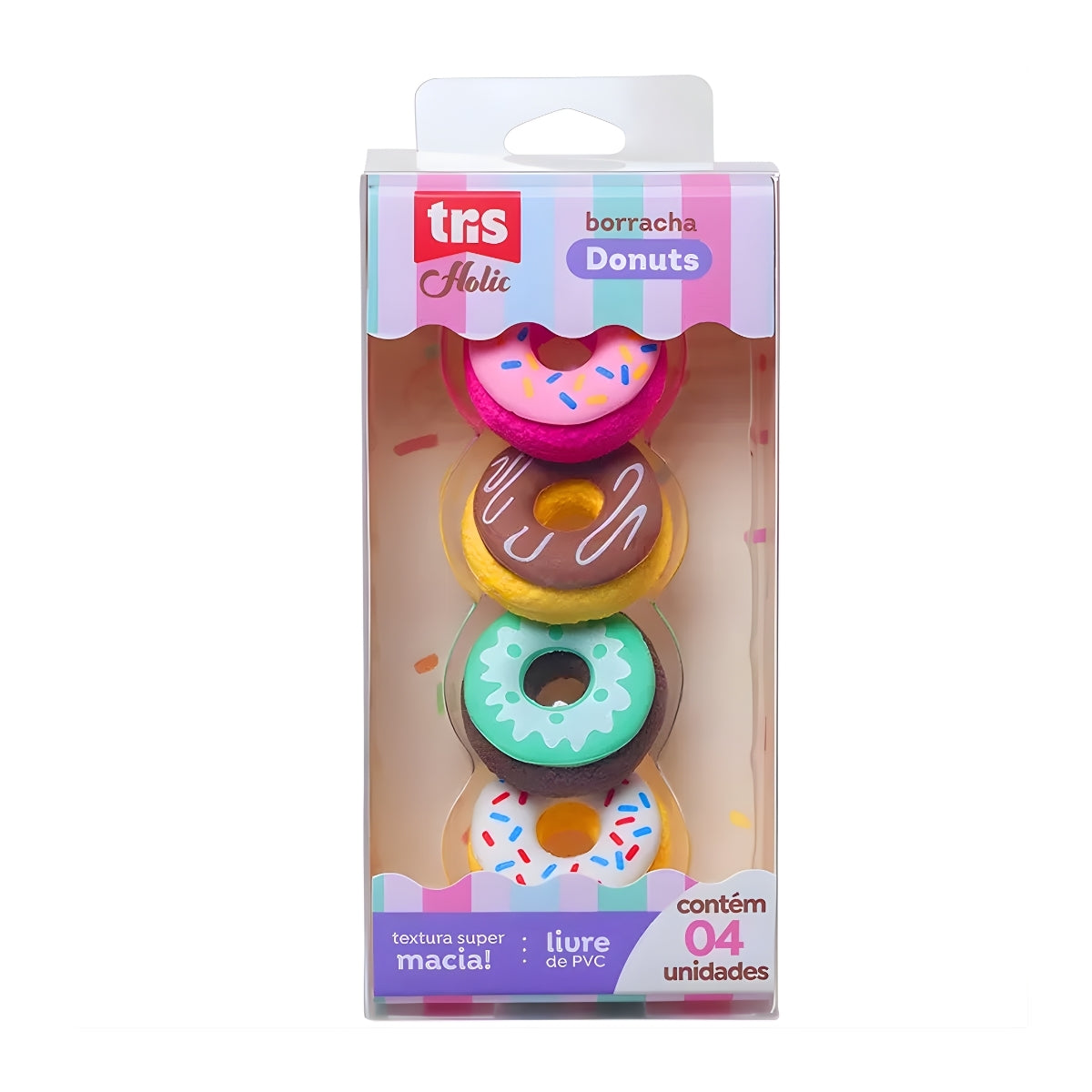 Borracha Holic Donut com 4 Unidades - Tris