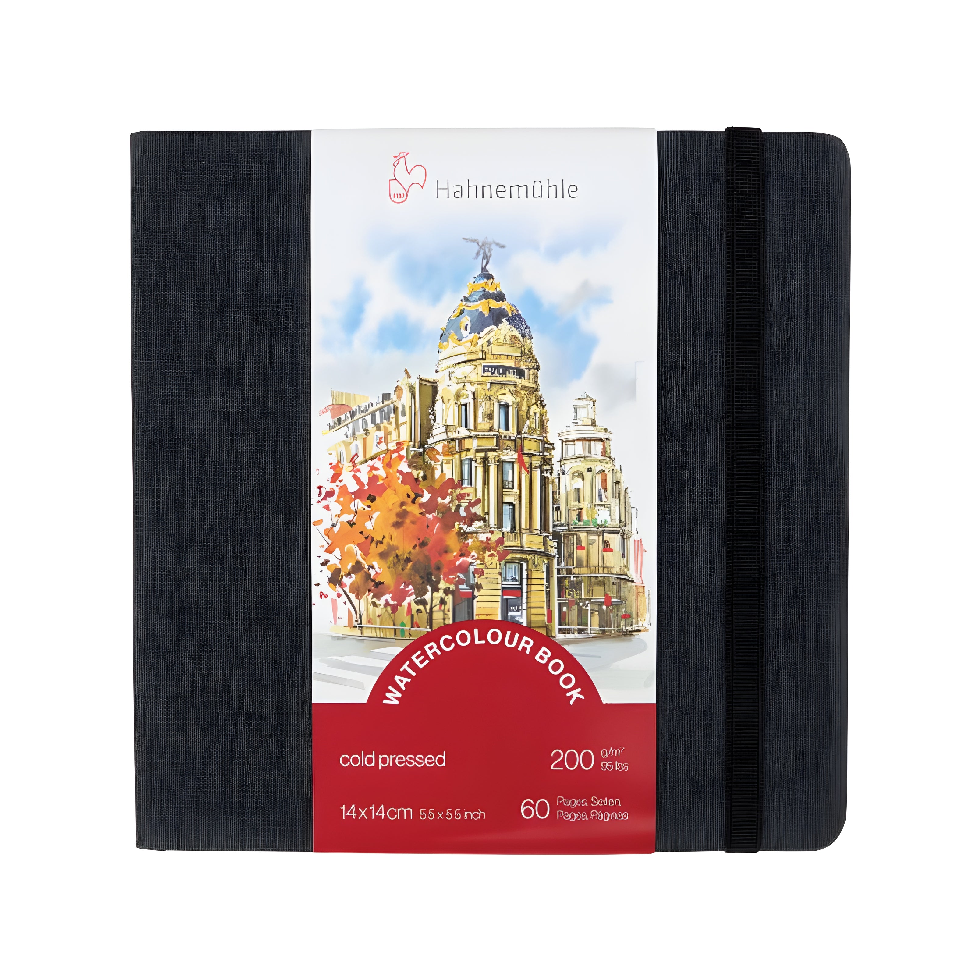 Caderno de Aquarela Hahnemühle Watercolour Book 14x14cm 30 Folhas 200g/m²