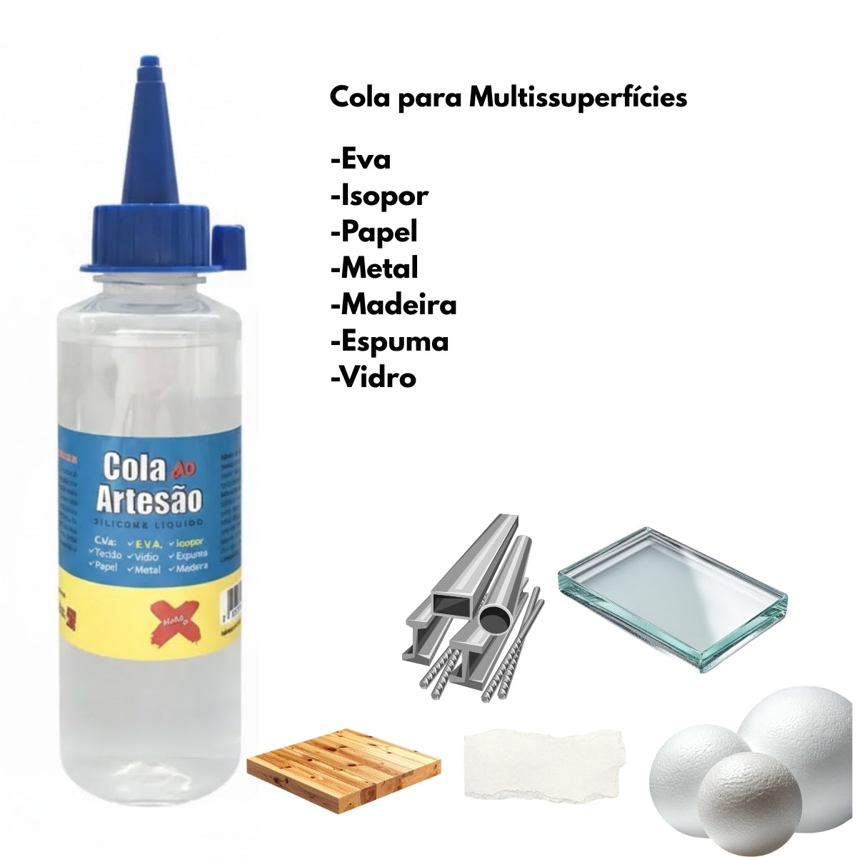 Cola do Artesão Silicone 100 Ml - Make+