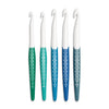 Kit com 5 Agulhas Ergonômicas Grossas para Crochê Ergonomics 7 a 12mm - Prym