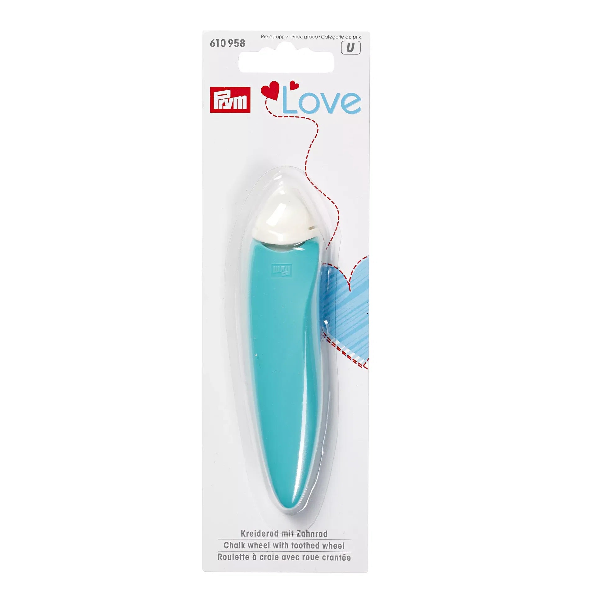 Marcador Giratório para Tecido com Giz Branco Prym Love - Prym