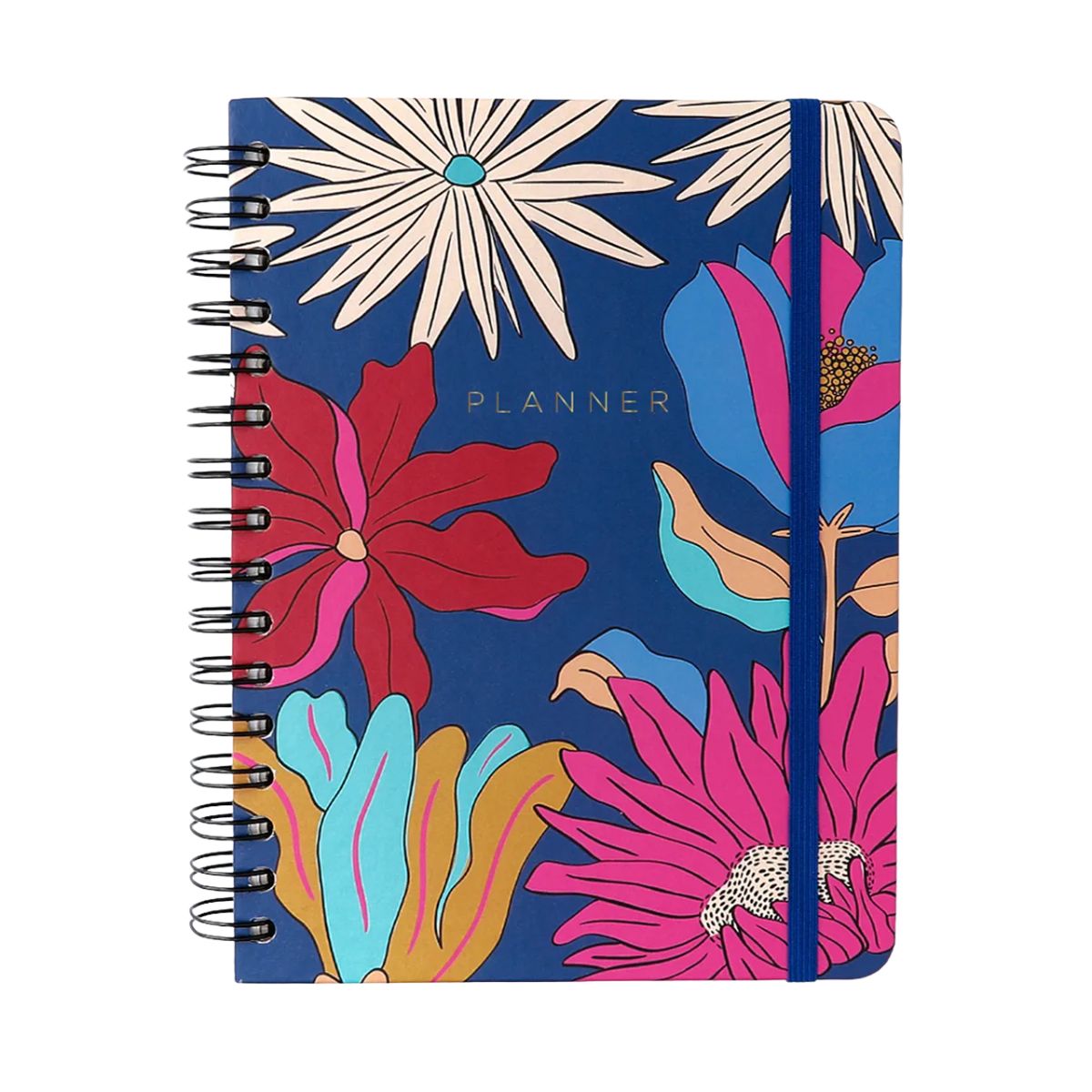 Planner Permanente Caderneta Cicero A5 14,8x21cm Semanal com Notas Tropicália Azul