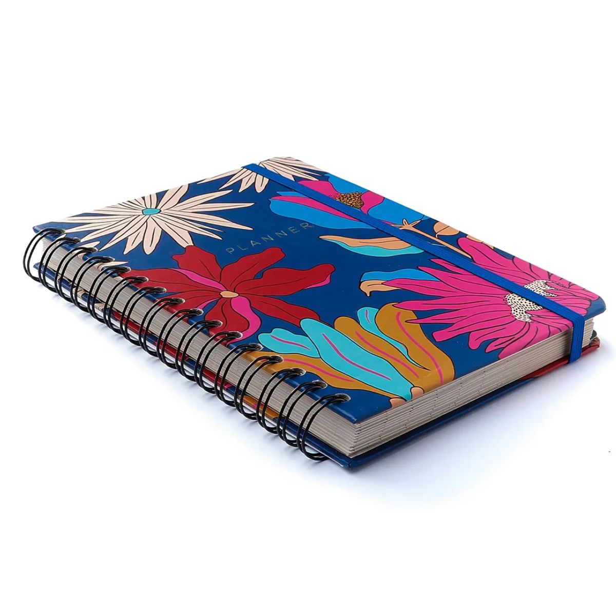 Planner Permanente Caderneta Cicero A5 14,8x21cm Semanal com Notas Tropicália Azul