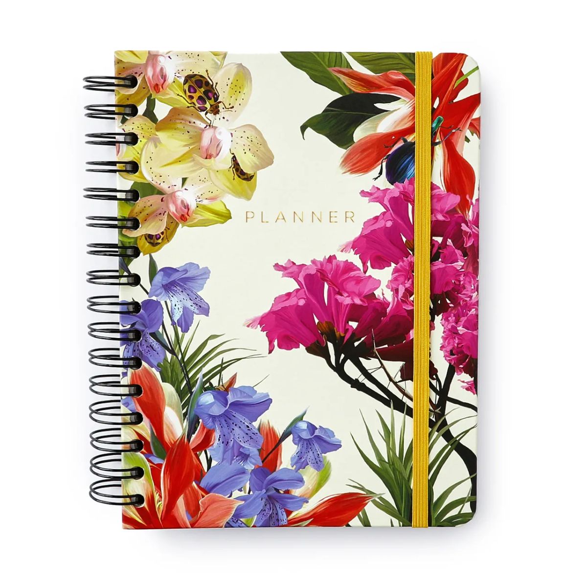 Planner Permanente Wire-o Cicero A5 14,8x21cm Semanal com Notas Joia Natural Insecta Dia