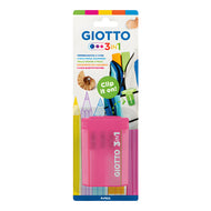 Apontador Giotto 3 em 1 com Depósito - Cores Sortidas F023200
