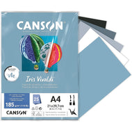 Papel Colorido Canson Iris Vivaldi A4 185 G/m² 25 Folhas - Ar Sortidos