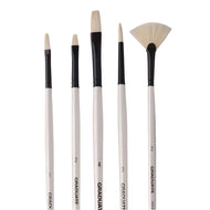 Kit Pinceis Daler & Rowney Graduarte Bristle Cabo Longo Set 5 Und