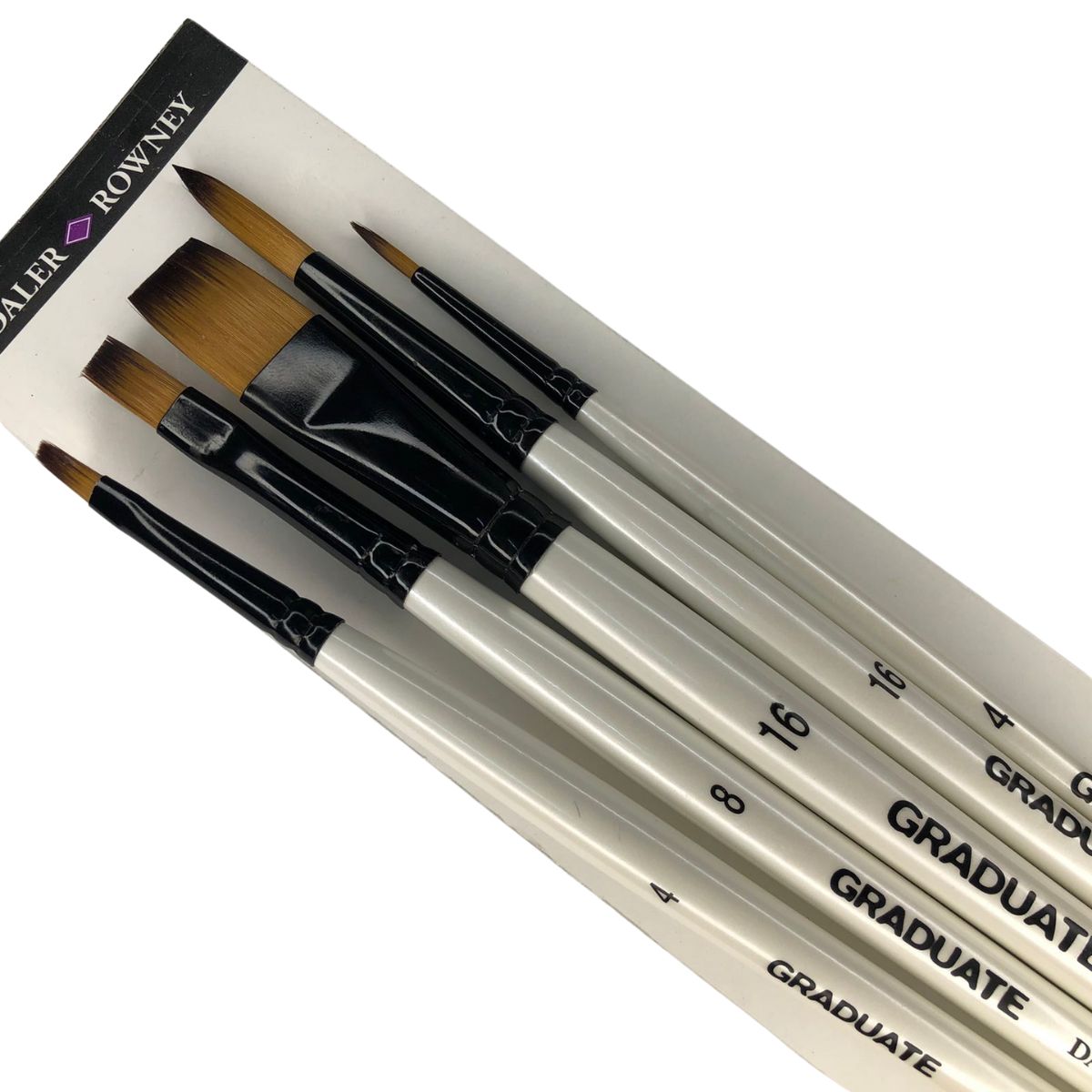 Kit Pinceis Daler & Rowney Graduate Sinteticos Cabo Longo Com 5 Uni.
