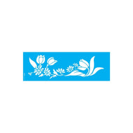Stencil Opa 10x30cm - Flores Tulipas Iii - 3464