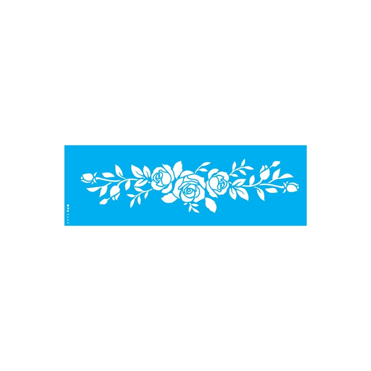Stencil Opa 10x30cm - Flores Rosas Iii - 3463