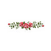 Stencil Opa 10x30cm - Flores Rosas Iii - 3463