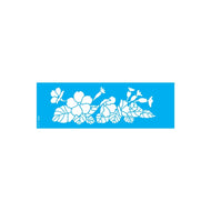 Stencil Opa 10x30cm - Flores Prímulas - 3462