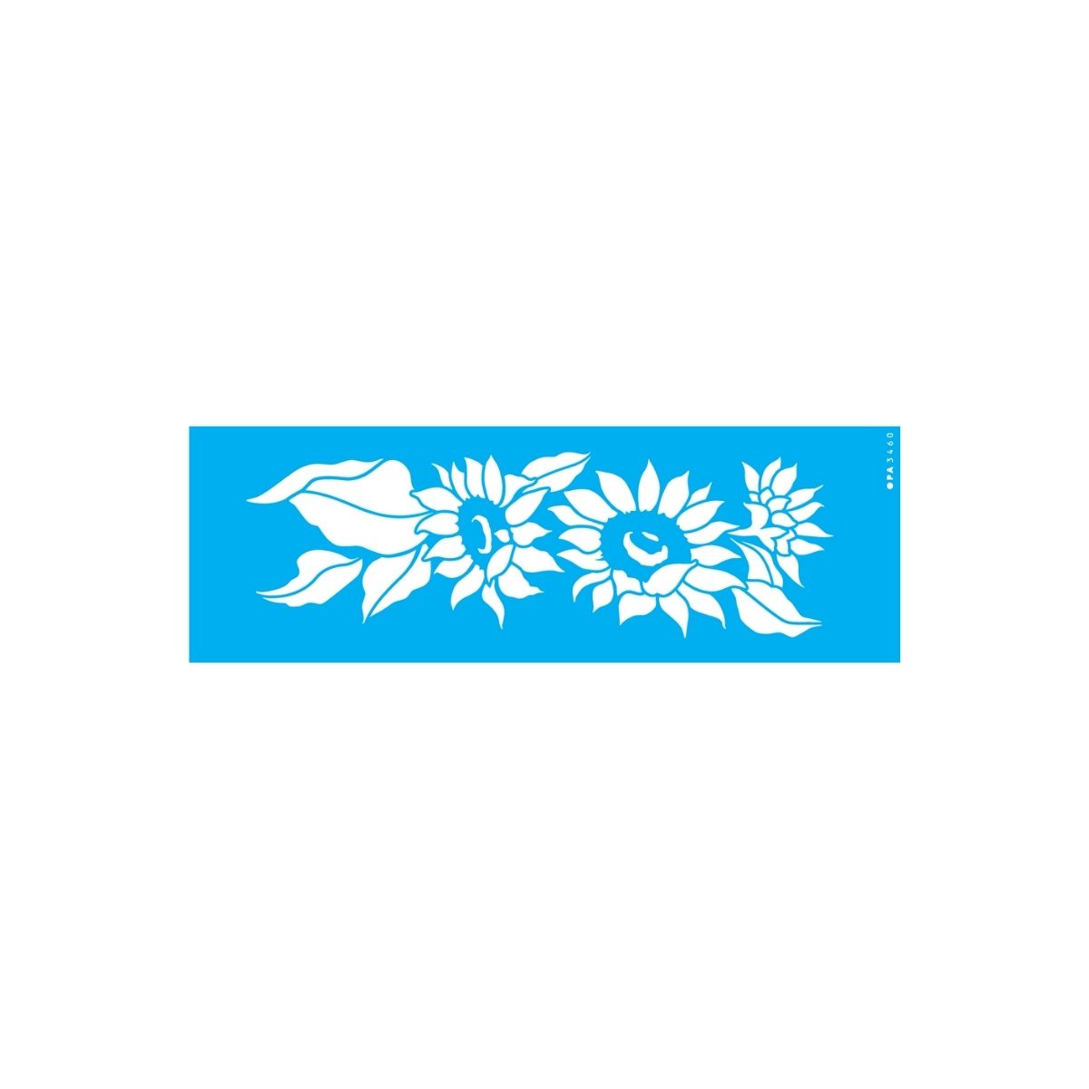 Stencil Opa 10x30cm - Flores Girassóis Ii - 3460