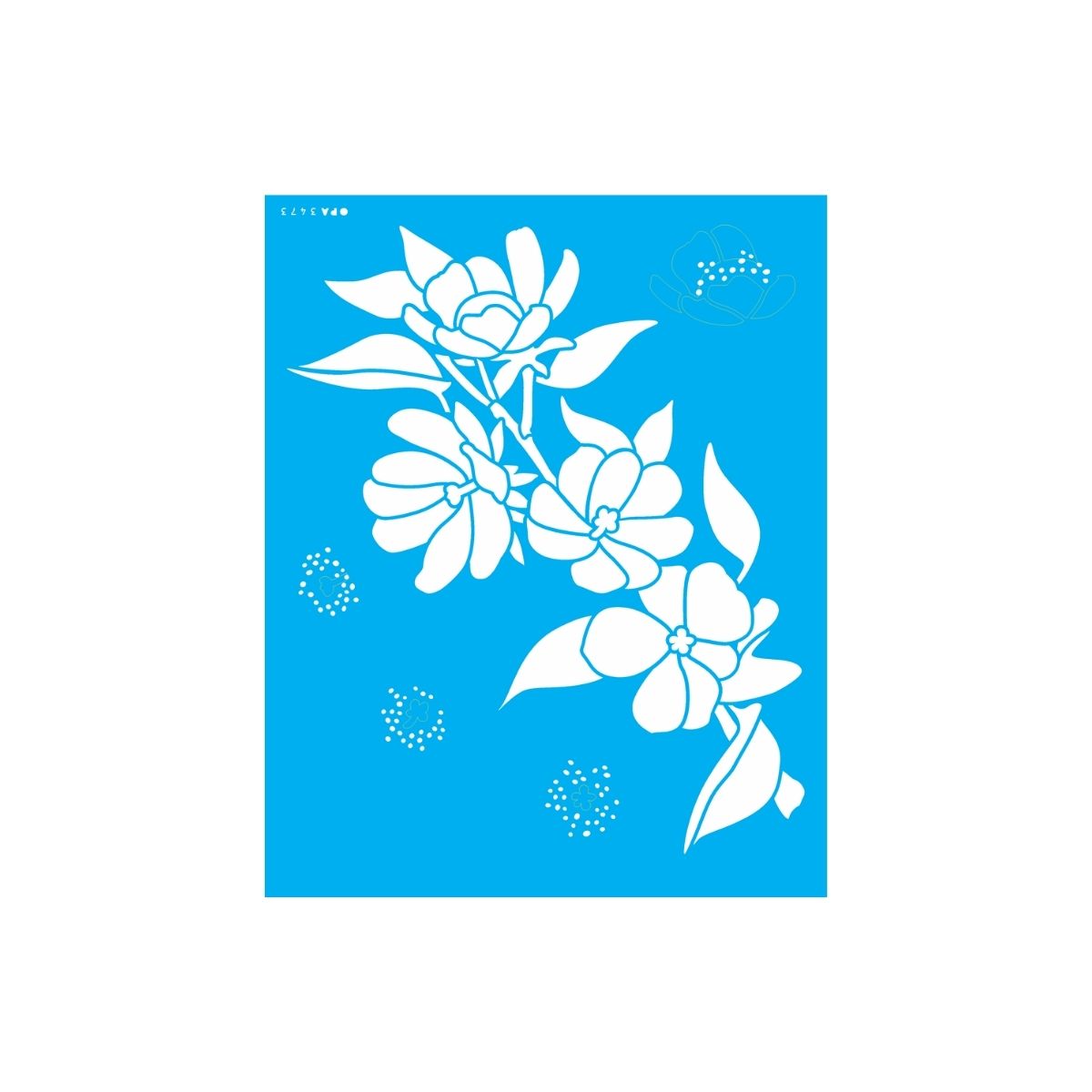 Stencil Opa 20x25cm - Flores Ora-pro-nóbis - 3473