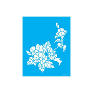 Stencil Opa 20x25cm - Flores Papoulas - 3474