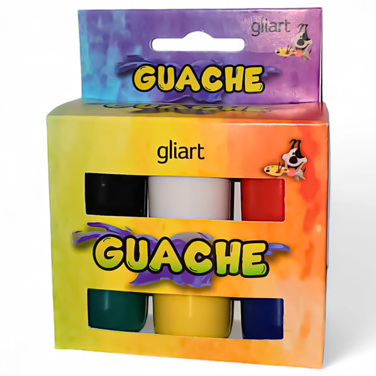 Tinta Guache 6 Cores 15ml Gliart Pintura Infantil