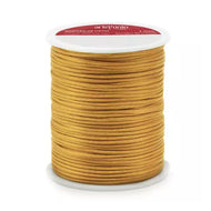 Cordão de Cetim Rabo de Rato para Bijuteria e Artesanato Dourado 1mmx50m - Artepunto