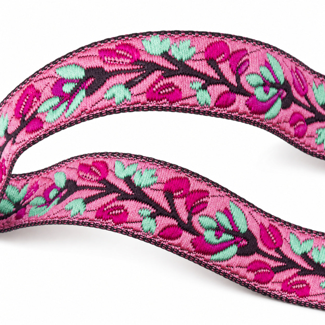Fita Grega Trançada para Costura e Artesanato Gr009-024 Rosa 2,4cmx1m - Artepunto