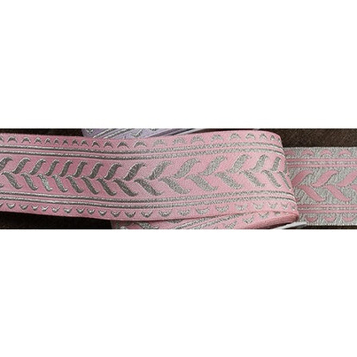 Fita Grega Trançada para Costura e Artesanato Gr012-032 Rosa Pastel 3,2cmx1m - Artepunto