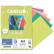 Papel Colorido Canson Iris Vivaldi A4 185 G/m² 25 Folhas - Cores Citricas