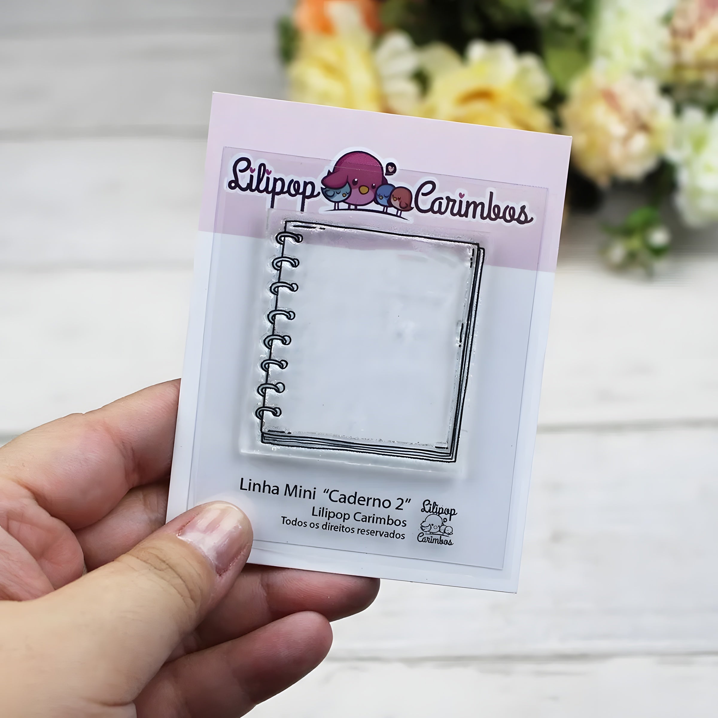 Mini Carimbo Caderno 2 Scrapbook Planner - Lilipop