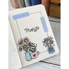 Kit Carimbos Decorativos M Vaso de Flores Scrapbook - Lilipop