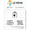 Cartela de Carimbos Obrigada Pela Sua Compra em Fotopolímero para Artesanato e Scrapbook - Lilipop