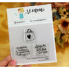 Cartela de Carimbos Obrigada Pela Sua Compra em Fotopolímero para Artesanato e Scrapbook - Lilipop