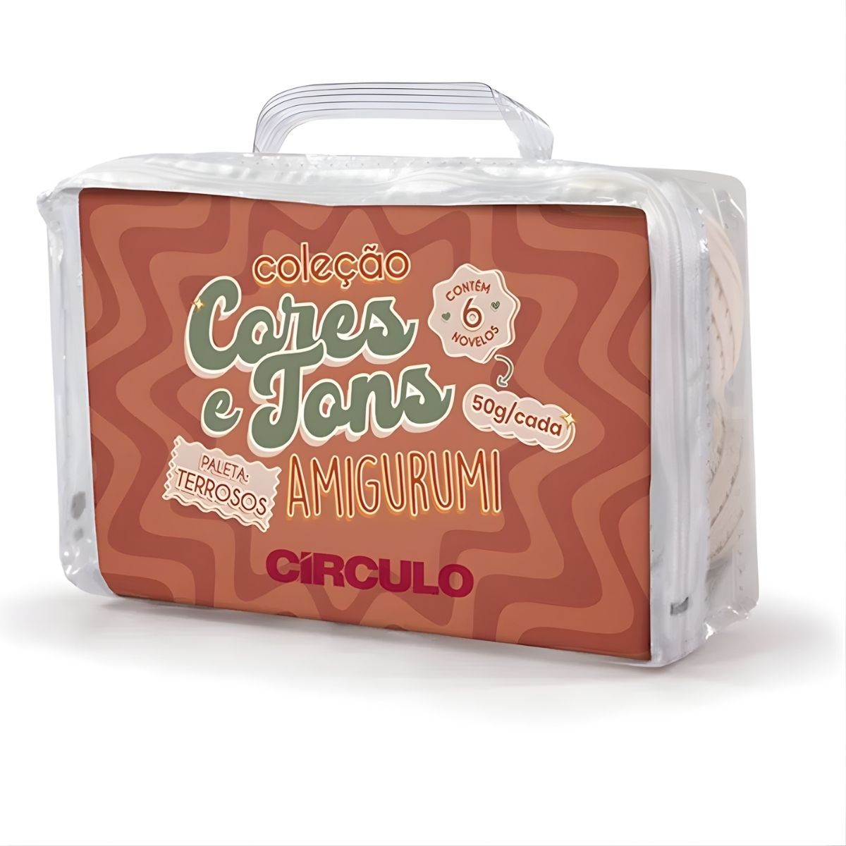 Kit Amigurumi Coleção Cores e Tons Terrosos 6 Novelos 50g - Círculo