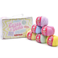 Kit Amigurumi Coleção Cores e Tons Candy Color 6 Novelos 50g - Círculo