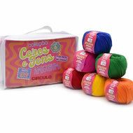 Kit Amigurumi Coleção Cores e Tons Color Block 6 Novelos 50g - Círculo
