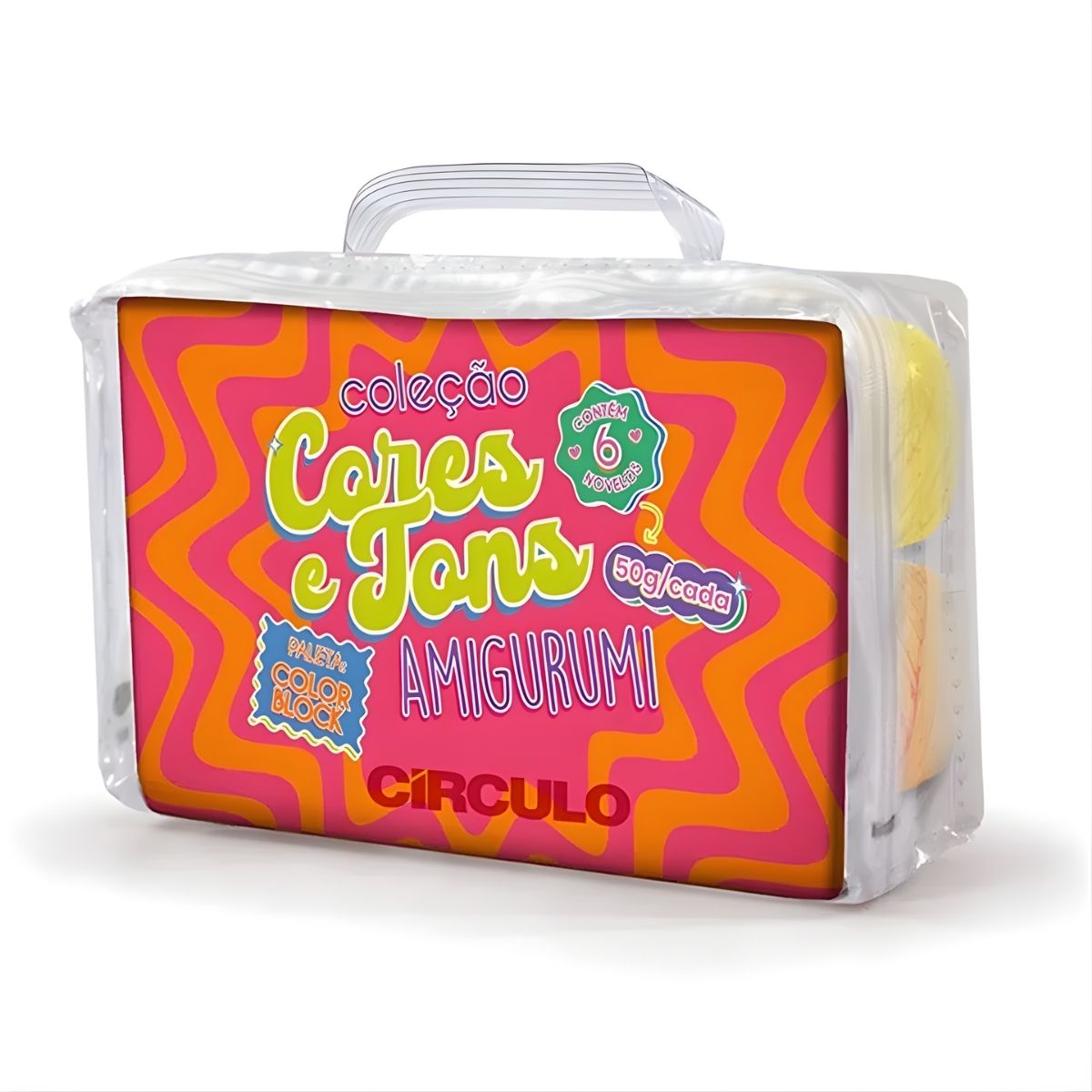 Kit Amigurumi Coleção Cores e Tons Color Block 6 Novelos 50g - Círculo