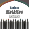 Estojo Lápis de Cor Carbon com 12 Cores Metalico - Leo & Leo 4432