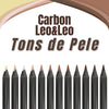 Estojo Lápis de Cor Carbon com 12 Cores Tons de Pele - Leo & Leo 4676