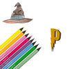 Lápis de Cor Neon Harry Potter 8 Cores Sextavado - Leo & Leo 72122
