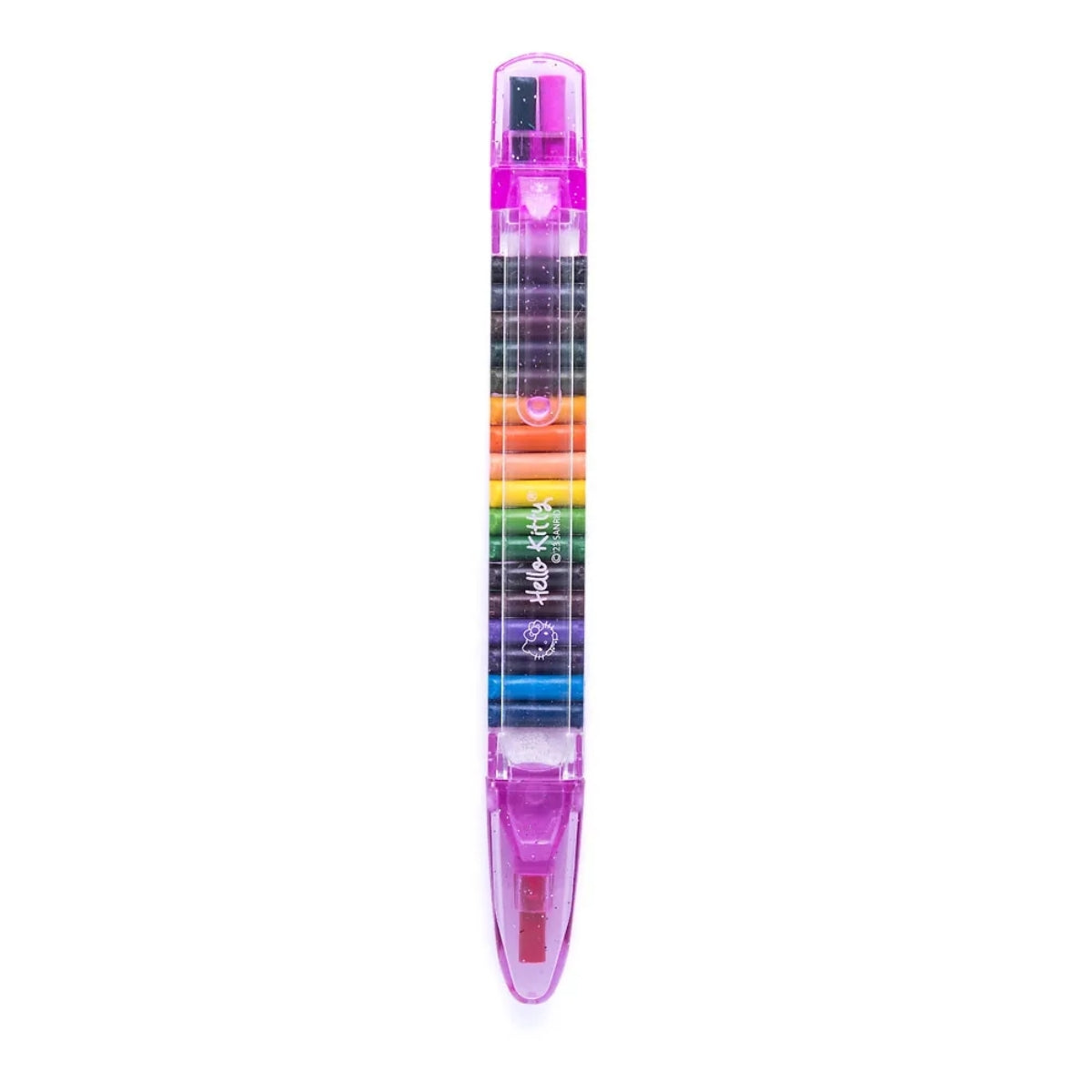 Estojo Giz de Cera Troca Ponta 20 Cores Hello Kitty - Leo & Leo 72300