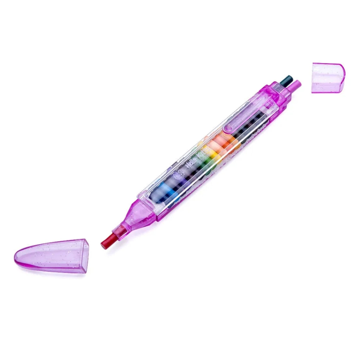 Estojo Giz de Cera Troca Ponta 20 Cores Hello Kitty - Leo & Leo 72300
