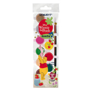 Estojo Tinta Guache Mini Ursinho Pooh com 12 Cores 3ml Cada 94119 - Leo & Leo