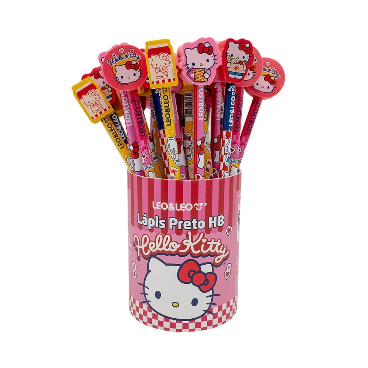 Lápis Hb com Borracha na Ponta Hello Kitty - Leo & Leo 71626