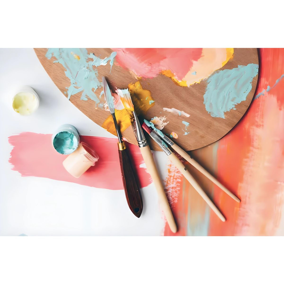 Paleta para Pintura Oval Trident 23x31 Cm - Modelo 12401 Pu
