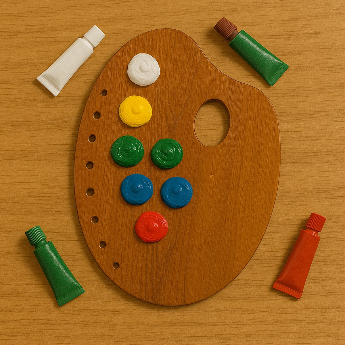 Paleta para Pintura Trident Oval 31x40 Cm - Modelo 12402-pu