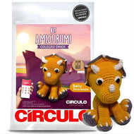 Kit Amigurumi Coleção Dinos Baby Triceratops 0004 - Círculo