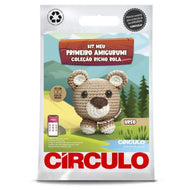 Kit Meu Primeiro Amigurumi Bicho Bola Urso 0012 - Círculo
